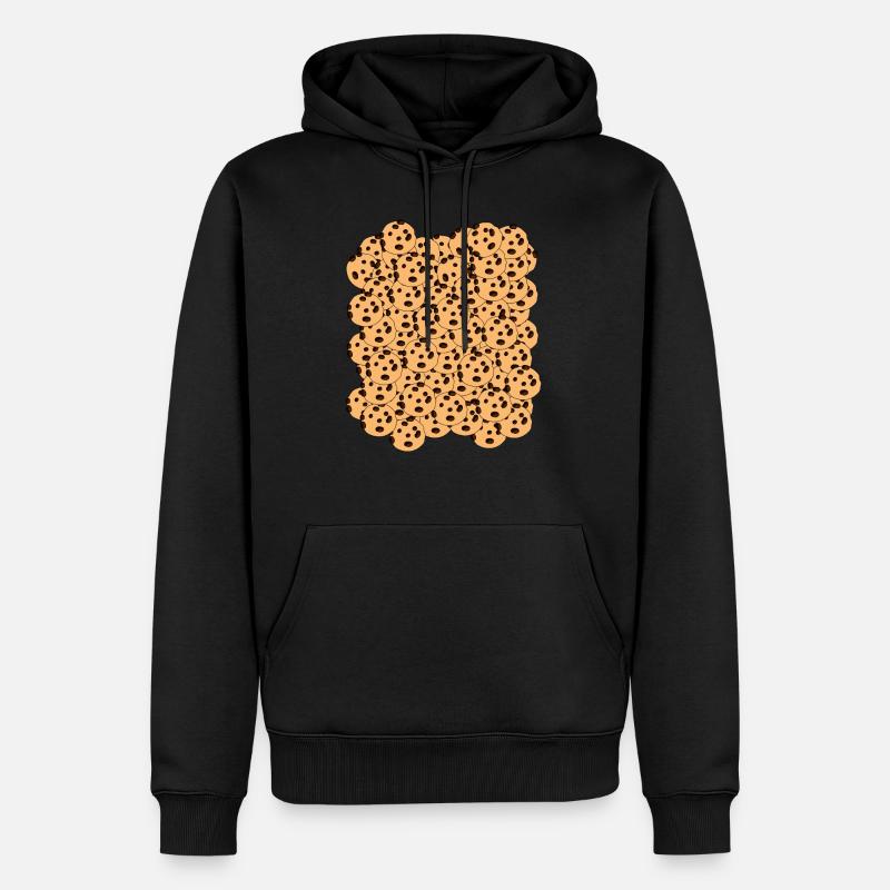 Plätzchen Christmas Chocolate Cookie - Männer Premium Bio Hoodie - Schwarz