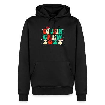 Cosuin Crew 2022 Christmas Family Matching Pajama - Men’s Premium Organic Hoodie - black - Front - Nico (187cm)