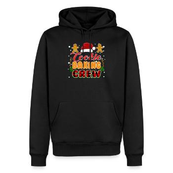 Cookie Baking Christmas Family Matching Pajama - Men’s Premium Organic Hoodie - black - Front - Nico (187cm)