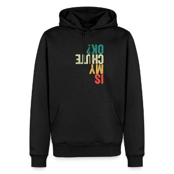 Mon parachute est-il correct Parachute amusant - Sweat à capuche Premium bio Homme - noir - Devant - Nico (187cm)