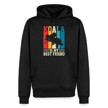 KOALAS BESTER FREUND - Männer Premium Bio Hoodie - Schwarz - Vorne - Nico (187cm)
