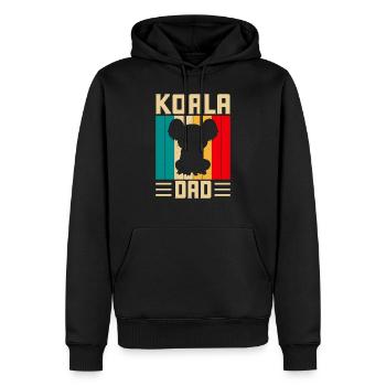 Bester Koala-Vater aller Zeiten Koalabär - Männer Premium Bio Hoodie - Schwarz - Vorne - Nico (187cm)