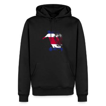 National team Costa Rica Football World Cup - Men’s Premium Organic Hoodie - black - Front - Nico (187cm)