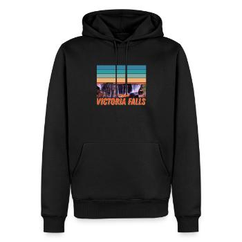 Africa Victoria Falls Souvenir Zimbabwe Tourist Sa - Men’s Premium Organic Hoodie - black - Front - Nico (187cm)