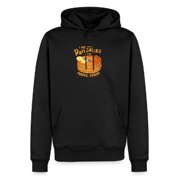 I Put Pancakes On My Maple Syrup, Ahornsirup - Männer Premium Bio Hoodie - Schwarz - Vorne - Nico (187cm)
