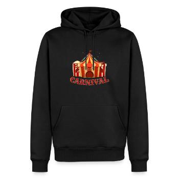 Karneval Popcorn Geburtstag Zirkus Feier Karneval - Männer Premium Bio Hoodie - Schwarz - Vorne - Nico (187cm)