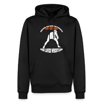 Wrestling lustige Spruch Ringen Geschenk Ringer - Männer Premium Bio Hoodie - Schwarz - Vorne - Nico (187cm)
