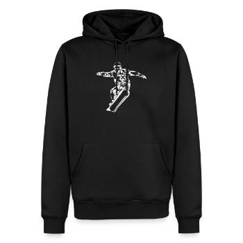 Snowboard Cool Snowboarder Wintersport Snowboard - Männer Premium Bio Hoodie - Schwarz - Vorne - Nico (187cm)