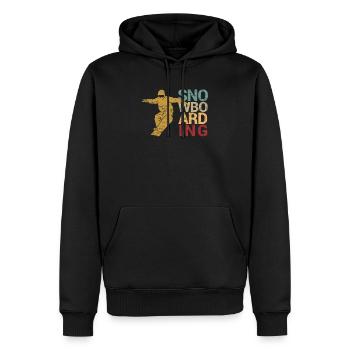 Snowboarding Boarder Wintersport Urlaub Snowboard - Männer Premium Bio Hoodie - Schwarz - Vorne - Nico (187cm)