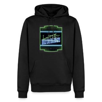 christmas present gift idea panda bear brown bear - Männer Premium Bio Hoodie - Schwarz - Vorne - Nico (187cm)