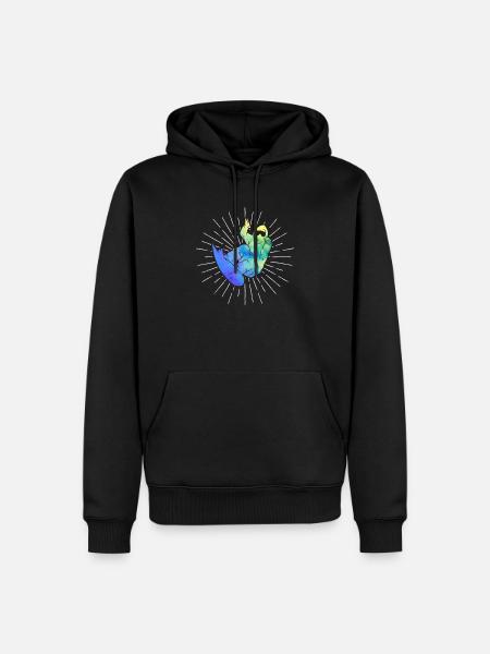 Snowboarding Outdoor Aktivität Snowboarder Winter - Männer Premium Bio Hoodie - Schwarz
