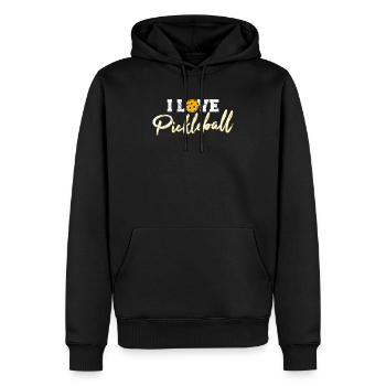 I Love Pickleball Pickle Ball Lovers Pickleball Pl - Männer Premium Bio Hoodie - Schwarz - Vorne - Nico (187cm)