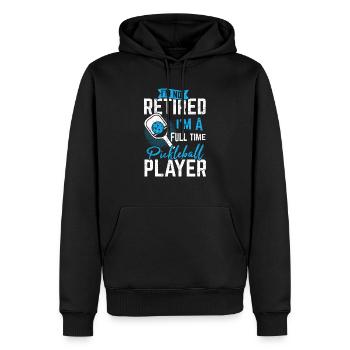 Pickleball Lover Funny Full Time Pickleball Player - Männer Premium Bio Hoodie - Schwarz - Vorne - Nico (187cm)