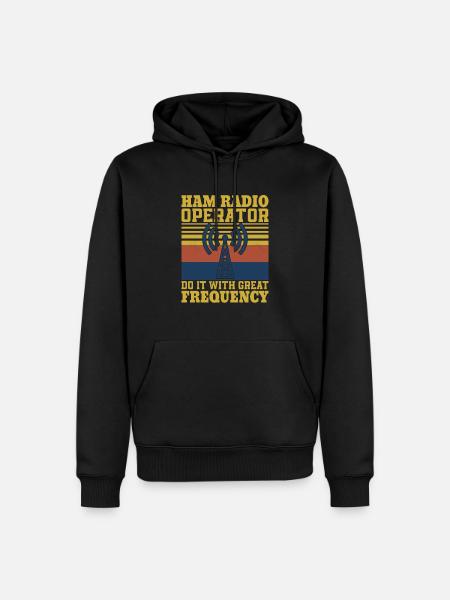 Ham Radio Operator Amateur - Men’s Premium Organic Hoodie - black