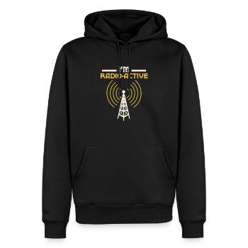 I'm Radio-Active Operator Amateur Radio - Männer Premium Bio Hoodie - Schwarz - Vorne - Nico (187cm)