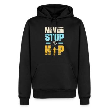 Speed Rope Skipping - Men’s Premium Organic Hoodie - black - Front - Nico (187cm)