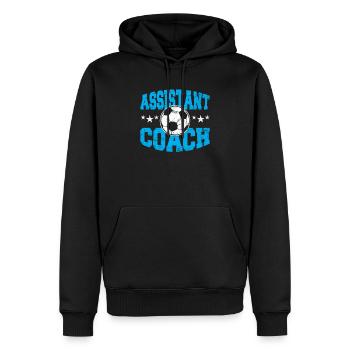 Assistant Soccer Coach Training Practice Soccer Te - Männer Premium Bio Hoodie - Schwarz - Vorne - Nico (187cm)