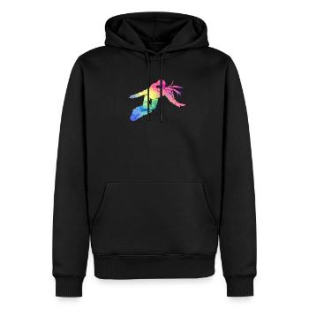Boarder Girl Snowboarder Snowboard Ski Wintersport - Männer Premium Bio Hoodie - Schwarz - Vorne - Nico (187cm)