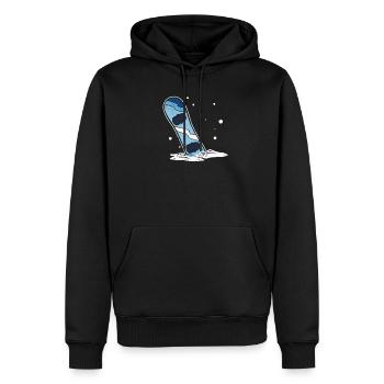 Snowboard In Snowboarder Snowboarder Sports d’hiver - Sweat à capuche Premium bio Homme - noir - Devant - Nico (187cm)