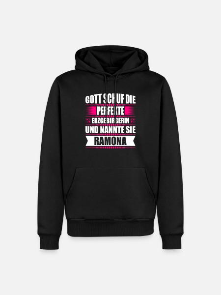 Erzgebirge Frau Namen Sachsen Ramona - Männer Premium Bio Hoodie - Schwarz