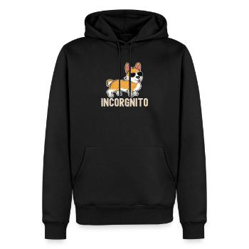 Lustiger Incorgnito Welsh Corgi Besitzer Hund Liebhaber Corgi - Männer Premium Bio Hoodie - Schwarz - Vorne - Nico (187cm)