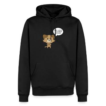 Lebe Lache Lass Mich In Ruhe - Männer Premium Bio Hoodie - Schwarz - Vorne - Nico (187cm)