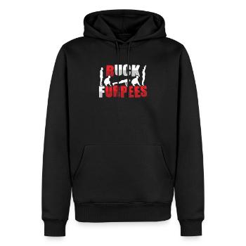 Buck Furpees Design für Aerobic-Workout - Männer Premium Bio Hoodie - Schwarz - Vorne - Nico (187cm)