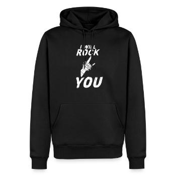 Heavy Metal Will Rock You Metal Fan Rocking Hard R - Männer Premium Bio Hoodie - Schwarz - Vorne - Nico (187cm)