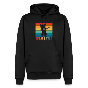 Team Layla Dabbing Mädchen Malle Mallorca - Männer Premium Bio Hoodie - Schwarz - Vorne - Nico (187cm)