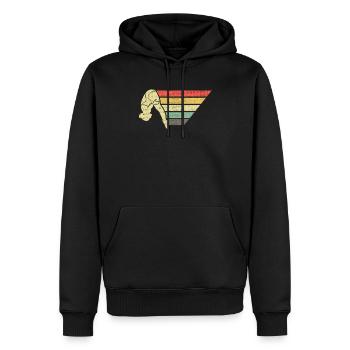 Diving Divers - Men’s Premium Organic Hoodie - black - Front - Nico (187cm)