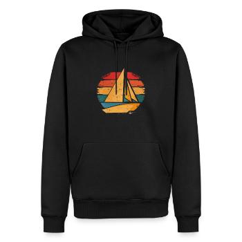 Catamaran - Men’s Premium Organic Hoodie - black - Front - Nico (187cm)