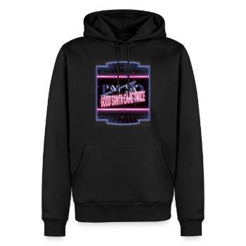 vacances de Noël drôle gym cadeau dork anniversaire - Sweat à capuche Premium bio Homme - noir - Devant - Nico (187cm)