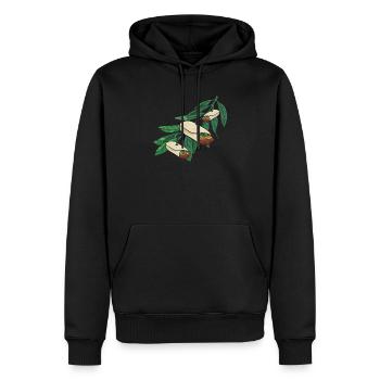 Burrito Zweig - Männer Premium Bio Hoodie - Schwarz - Vorne - Nico (187cm)