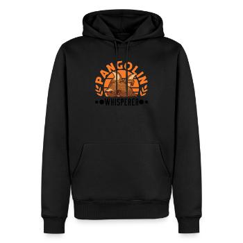Pangolin Flüsterer Schuppentier - Männer Premium Bio Hoodie - Schwarz - Vorne - Nico (187cm)