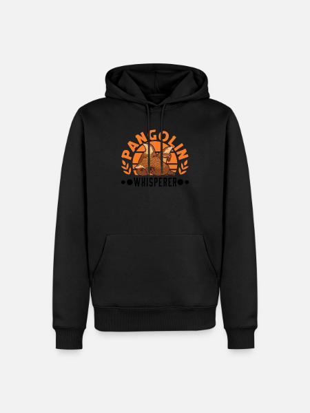 Pangolin Whisperer Pangolin - Men’s Premium Organic Hoodie - black