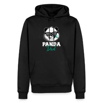 Stay Calm Panda Yoga Cute Panda Bear Panda Lover - Männer Premium Bio Hoodie - Schwarz - Vorne - Nico (187cm)