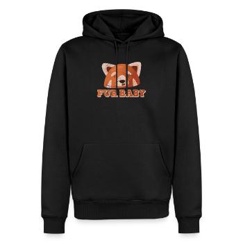 Red Panda Fur Baby Red Pandas Zoologist Funny Pand - Männer Premium Bio Hoodie - Schwarz - Vorne - Nico (187cm)
