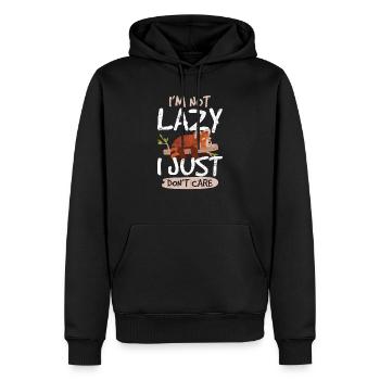 Red Panda Love Lazy Panda Bear pour femmes Zoologiste - Sweat à capuche Premium bio Homme - noir - Devant - Nico (187cm)