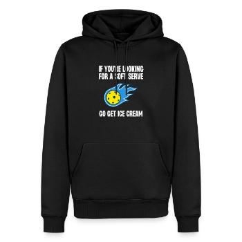 Si vous êtes à la recherche d’une portion molle, allez chercher Ice Crea - Sweat à capuche Premium bio Homme - noir - Devant - Nico (187cm)