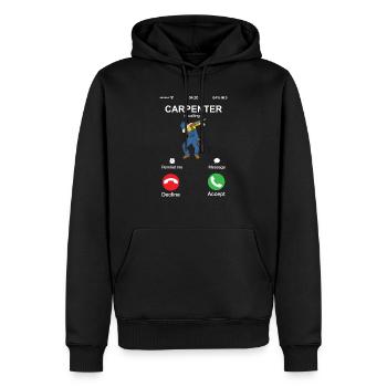 Carpenter appelle Dabber Dab drôle de menuisier - Sweat à capuche Premium bio Homme - noir - Devant - Nico (187cm)