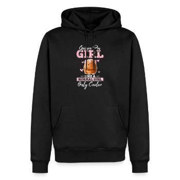 Cochon d’Inde Fille Glacière Cochons d’Inde Amant Maman Filles - Sweat à capuche Premium bio Homme - noir - Devant - Nico (187cm)