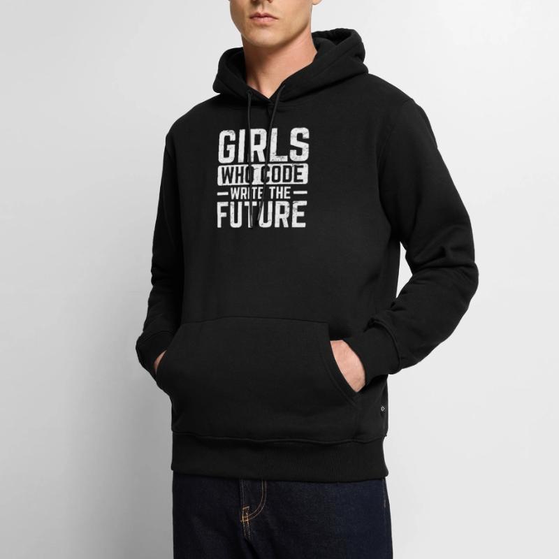 Girl Coder Write The Future Software Programmer Co Men’s Premium Organic Hoodie