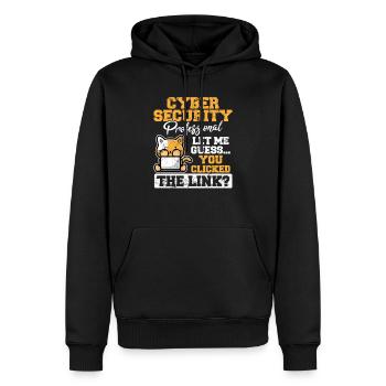 Sécurité informatique Cybersécurité Information Techn - Sweat à capuche Premium bio Homme - noir - Devant - Nico (187cm)