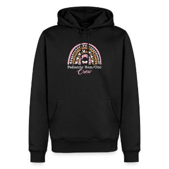 Infirmière pédiatrique Hem-Onc Hématologie pédiatrique Oncol - Sweat à capuche Premium bio Homme - noir - Devant - Nico (187cm)