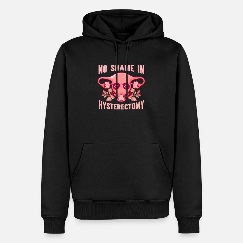 Hystérectomie - Sweat à capuche Premium bio Homme - noir