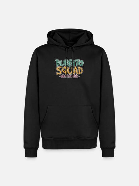 Funny NICU Nurse ICU Neonatal Nursing Burrito Squa - Männer Premium Bio Hoodie - Schwarz