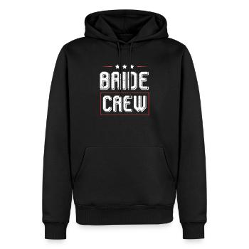 Bride Crew - Men’s Premium Organic Hoodie - black - Front - Nico (187cm)