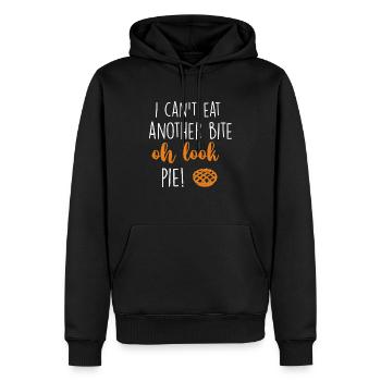 i can't eat another bite oh look pie - Men’s Premium Organic Hoodie - black - Front - Nico (187cm)