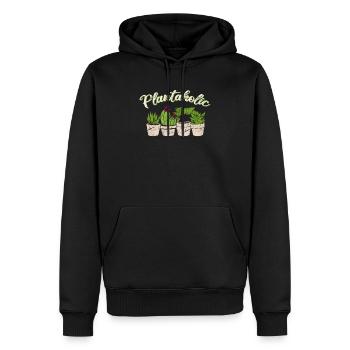 Plantaholic Funny Plant Lover House Plants Lover G - Männer Premium Bio Hoodie - Schwarz - Vorne - Nico (187cm)