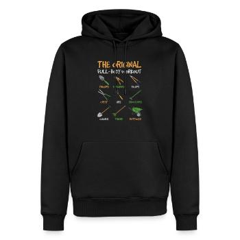 Drôle de jardinage Entraînement complet du corps Jardinage Amoureux du jardinage - Sweat à capuche Premium bio Homme - noir - Devant - Nico (187cm)